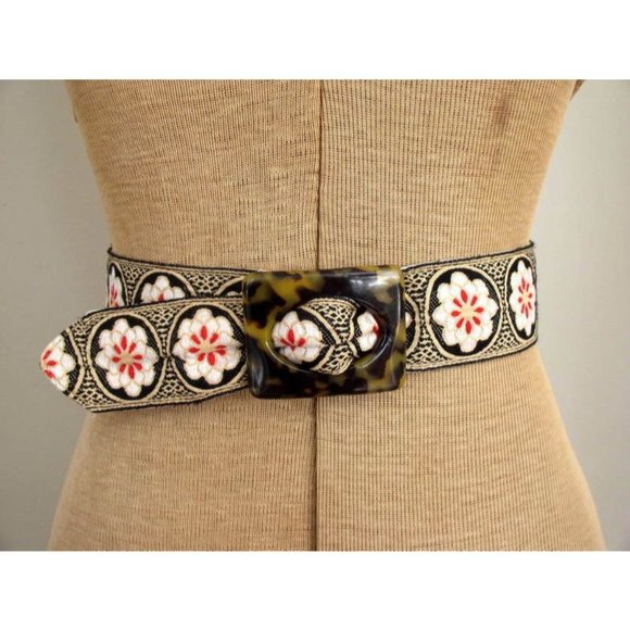 Hadley Pollet Accessories - Hadley Pollet Womens Reversible Floral Belt